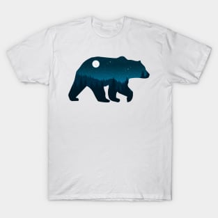 Night Forest Bear T-Shirt